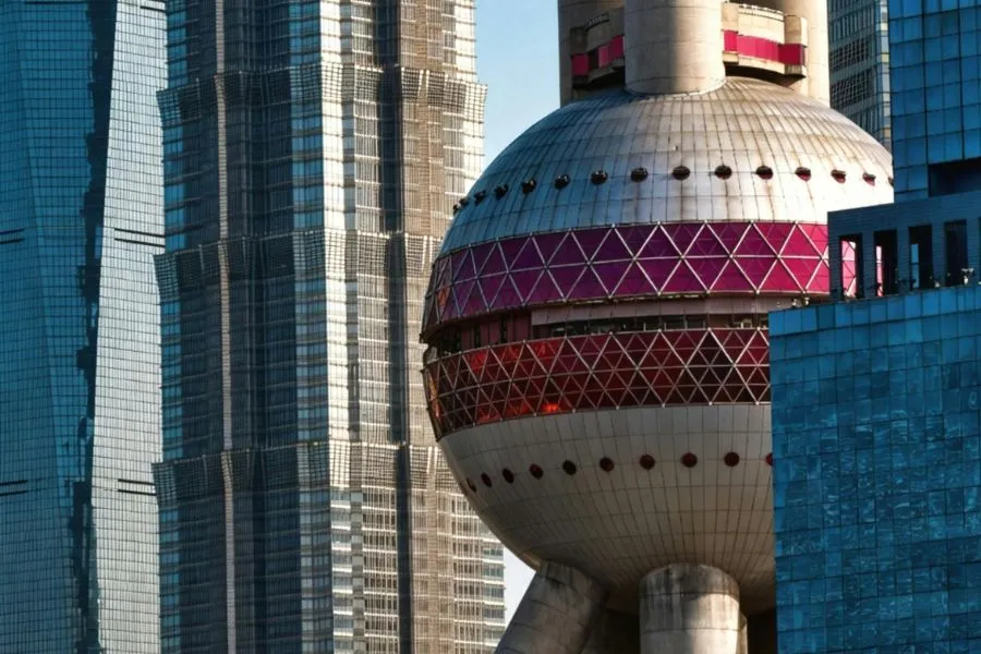 Shanghai building in a sphere
